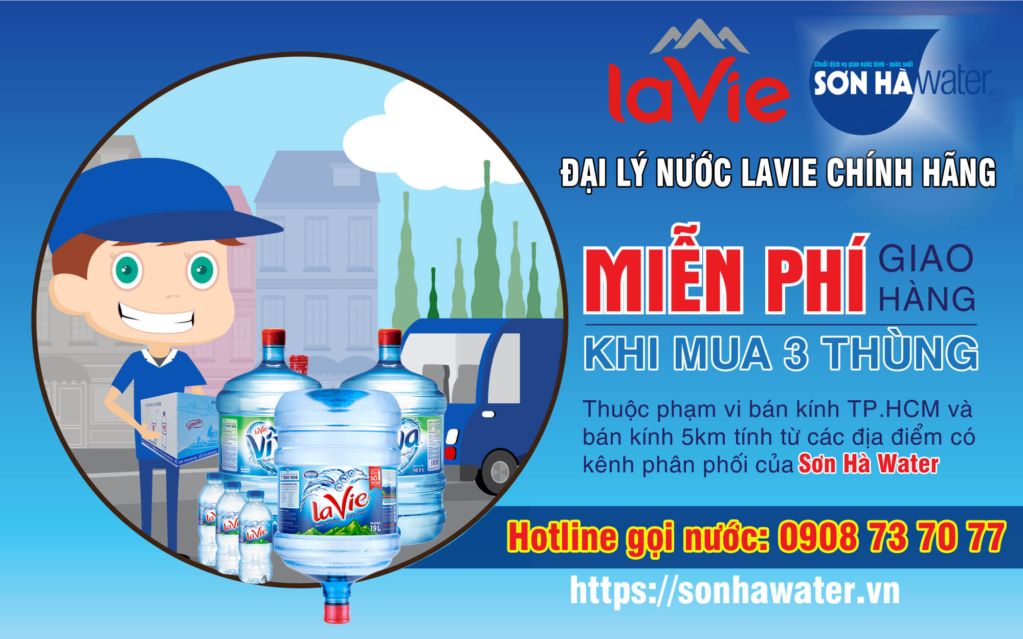 Đại lý nước khoáng LaVie Sơn Hà Water