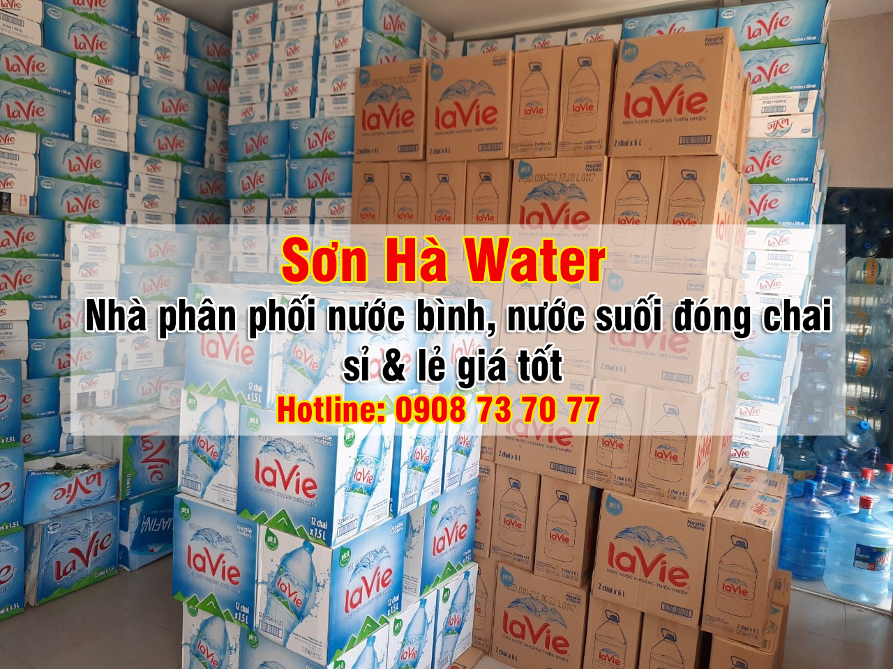 Nước uống Sơn Hà - Nhà phân phối thùng nước suối lavie giá sỉ